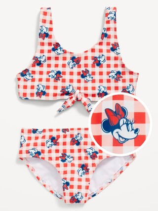 Licensed Graphic Tie-Front Bikini Swim Set for Girls | Old Navy (US)