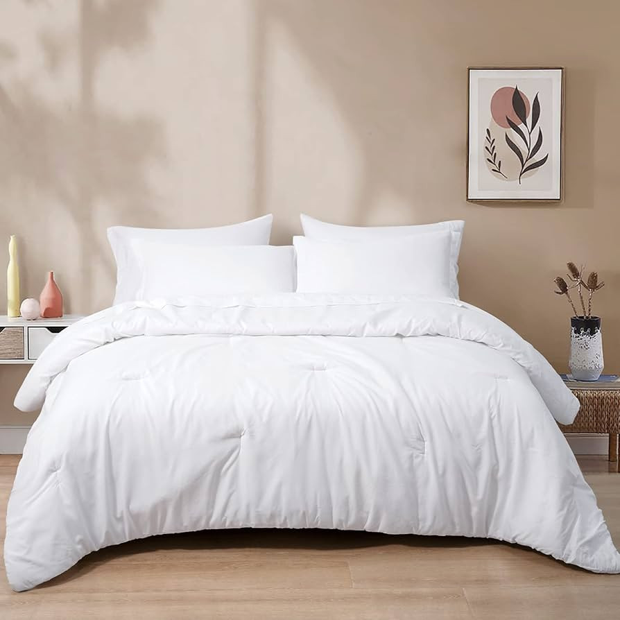 PHF Ultra Soft Comforter Sets Queen-7 Pieces Bed in A Bag Comforter & Sheet Set-Comfy Cozy Beddin... | Amazon (US)