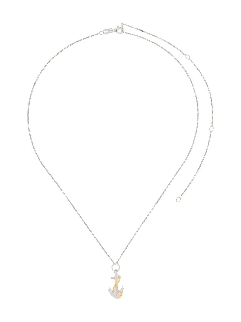 True Rocks anchor pendant necklace - Silver | Farfetch Global