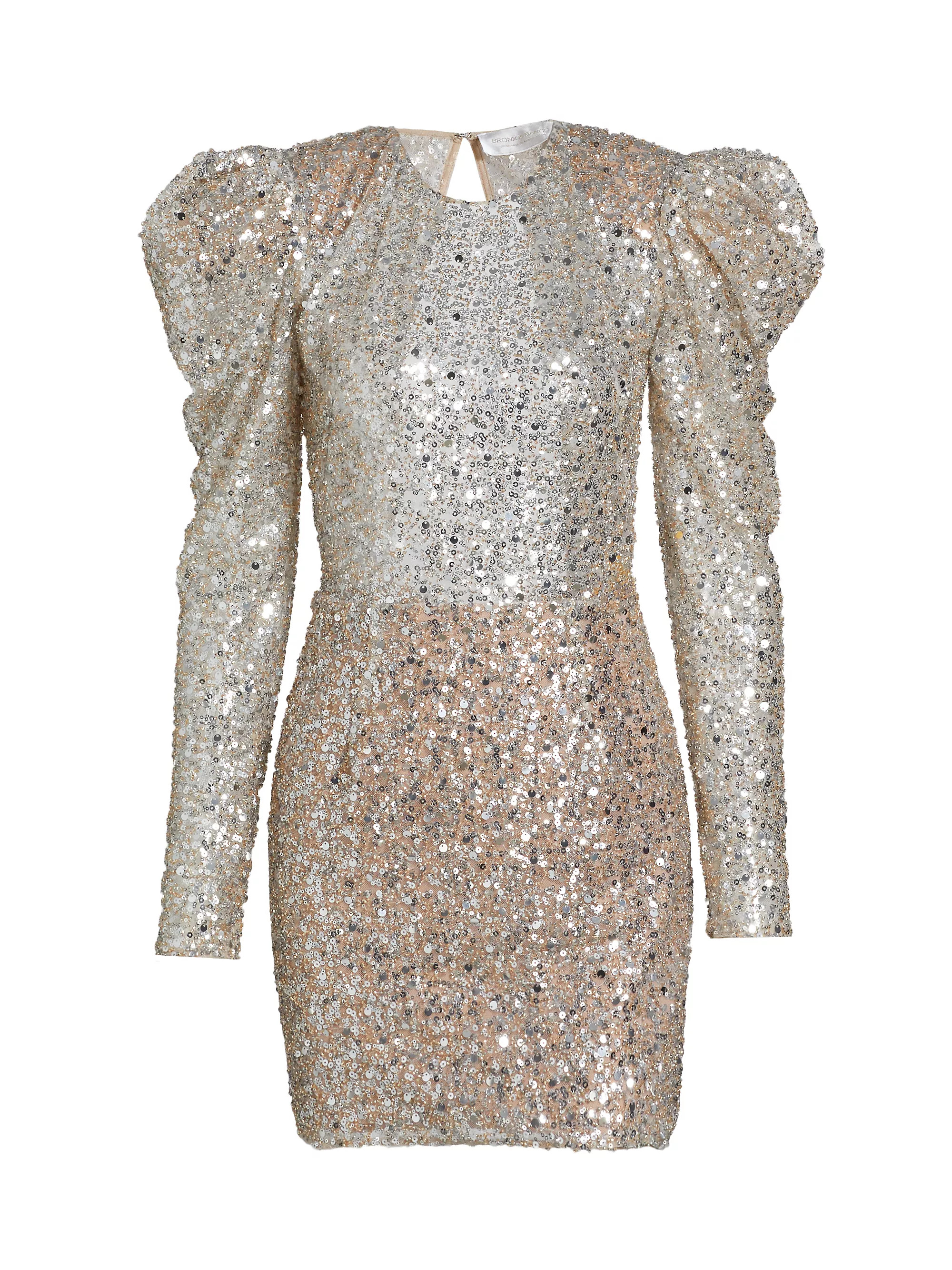 Tessa Metallic Sequin Minidress | Saks Fifth Avenue