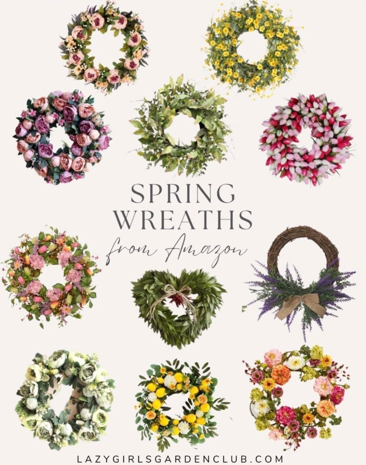 Check out my favorite spring wreaths I’ve found on Amazon! Perfect for adding a fresh, seasonal touch to your home.

Spring florals, spring time wreaths, winter wreaths, bright florals. 


#LTKSeasonal #LTKfindsunder100 #LTKhome
