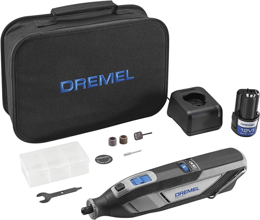 Dremel 8240 12V Cordless Rotary Tool Kit with Variable Speed and Comfort Grip - Includes 2AH Batt... | Amazon (US)