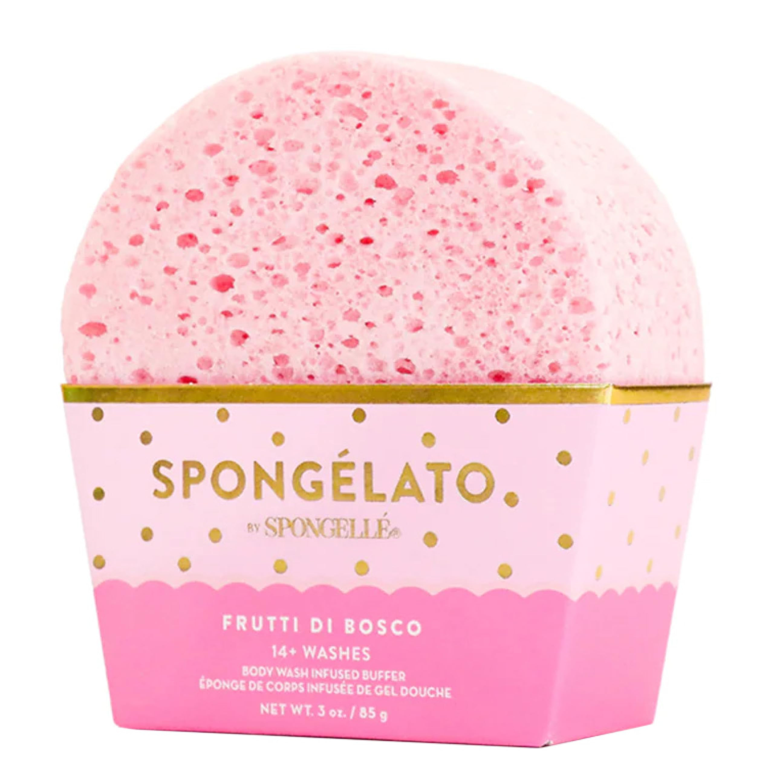 Spongelato Loofah Exfoliating Body Scrubber by Spongelle | Infused with Body Wash | Bath & Shower... | Amazon (US)