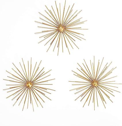 Habitat WA3716W Cabers Gold Starbursts Metal Wall Art, Metallic | Amazon (US)