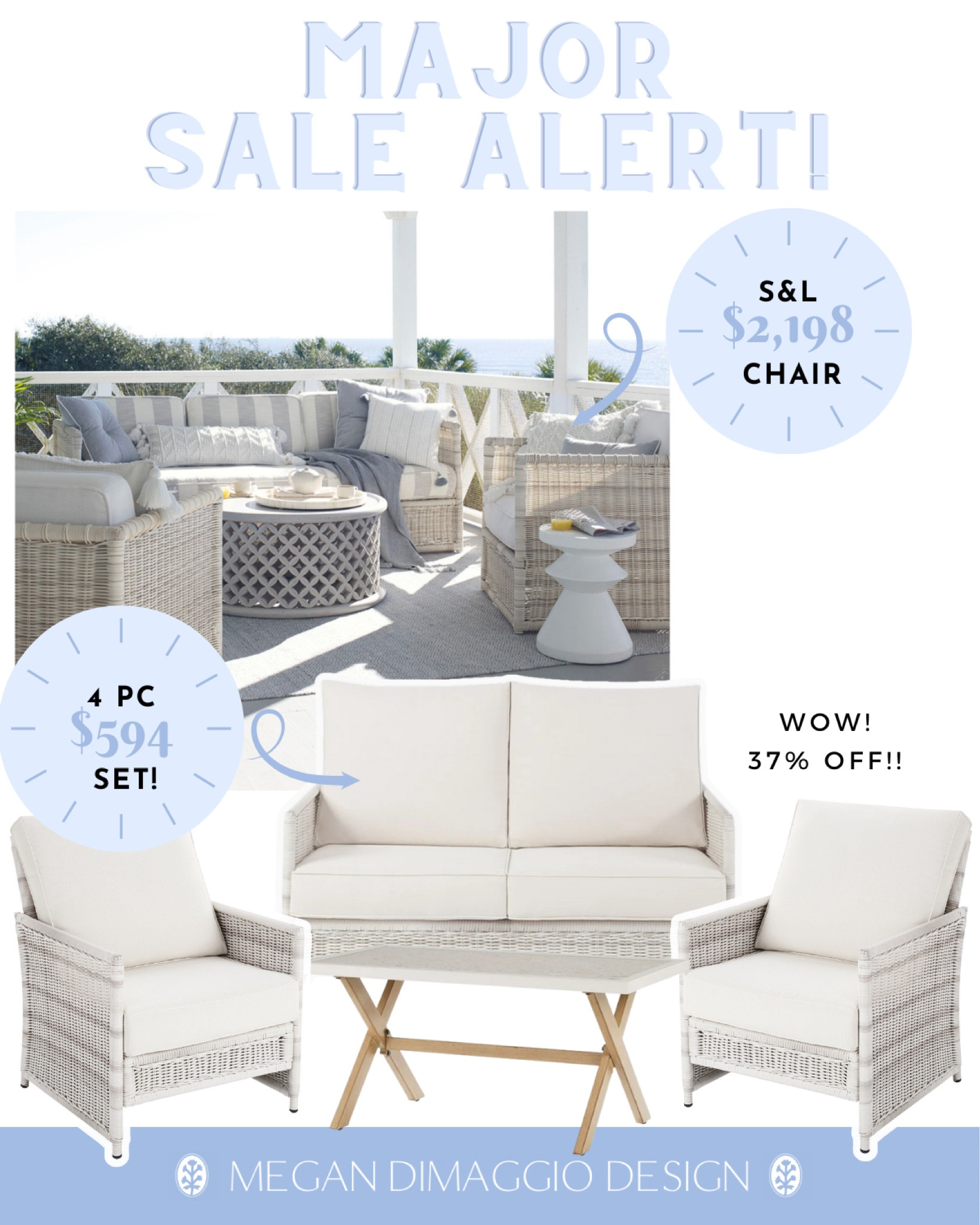 🚨woah!! Major sale alert!!🚨 on this Serena & Lily Pacifica look for less 4 piece set!! Snag this highly rated 4 piece set for 37% OFF making it under $600! 🤯🙌🏻 Incredible price & set for any outdoor space! ☀️ Also sold individually!

#LTKSummerSales #LTKSaleAlert #LTKHome