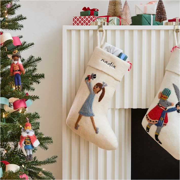 Felt Nutcracker Stocking - Clara | West Elm (US)