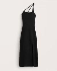 Asymmetrical One-Shoulder Maxi Sweater Dress | Abercrombie & Fitch (US)