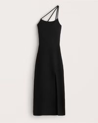 Asymmetrical One-Shoulder Maxi Sweater Dress | Abercrombie & Fitch (US)