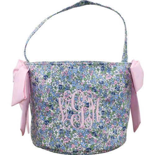 Pink And Blue Liberty Easter Basket - Shipping Early April | Cecil and Lou