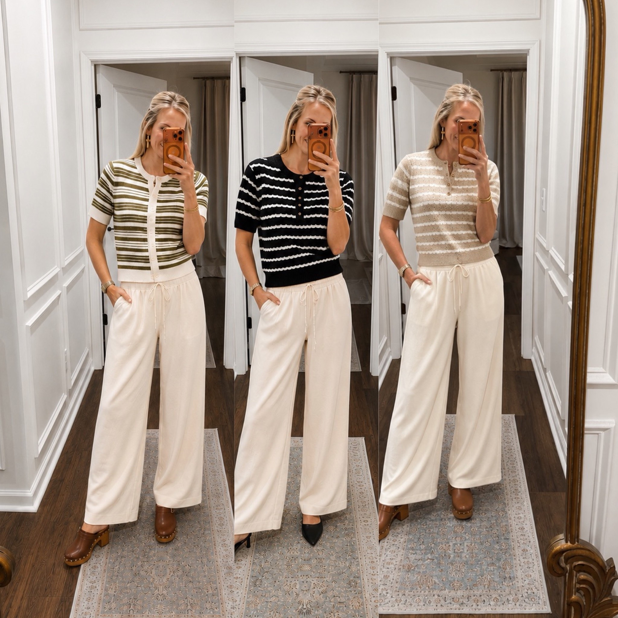 50 year-old teacher style … comfy work pants that are affordable and can be worn many ways! Comment Target for all links.  

These cream wide-leg pants might be one of my favorite workwear finds for fall. I styled them three different ways with the cutest short-sleeve sweaters, and every single look is comfortable, polished, and Learning Land approved.

Perfect for teachers, work, meetings, or anyone who wants to look put together without sacrificing comfort.
.

#newarrivals #targetstyle #newattarget #targetfinds #targetdoesitagain summer to fall, fall transition outfit, early fall outfit, target new finds, new Target haul, Target trending, Target fall finds, Target fall trends, teacher outfit, Target new arrivals, Target new release, brand new Target, Target fall outfit, Target outfit idea, what to wear, on a budget, save vs splurge, looks expensive but isn’t, viral Target, Target workwear, Target women’s fashion, target set, easy outfit, viral set, Target style, fall outfit inspo, elevated basics, fall trends 2026, target trending, fall transition pieces, pre-fall, fall transition wardrobe, fall haul, fall accessories, fall shoes, length options, Target dress, fall dress, viral Target, Target fall fashion, Target style finds, Target outfit, fall fashion, new Target drop, travel outfit, travel style, two piece set, fall transition outfit, fall transition dress, business casual workwear, work outfit, matching set, SAHM outfit, mom outfit, mom approved, fall family photos, everyday style, easy outfit, comfy casual, Target fashion finds, Target weekly finds, easy outfit, everyday style, everyday outfits,