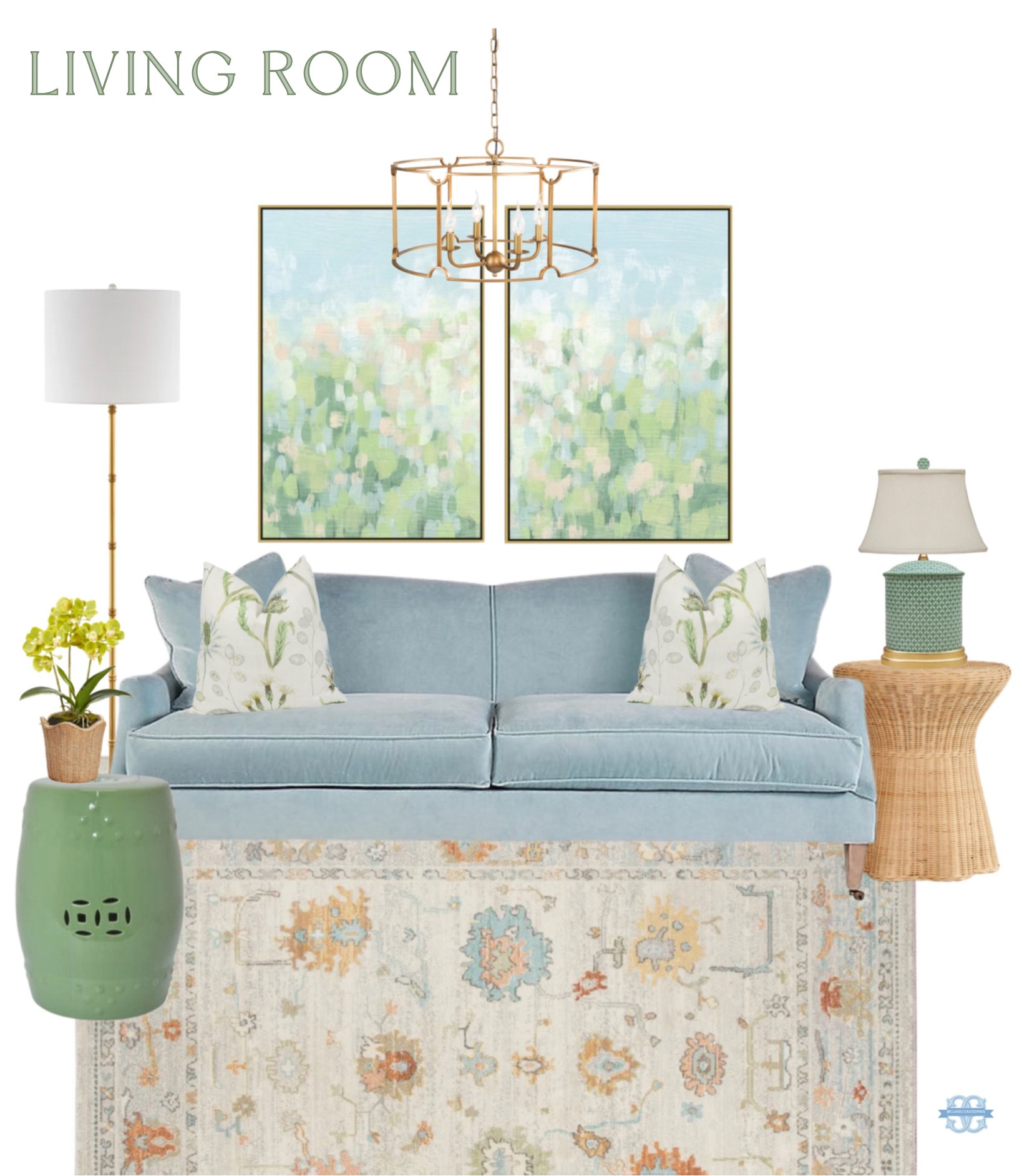 Fun Grandmillennial Living Room Inspo💚💙

Home Decor, Living Room, Sofa, Rug, Rattan Table, Wall Art

#LTKhome