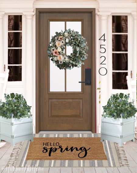 Spring home decor, spring front door decor, spring porch, spring doormat, spring wreath, home decor ideas #spring #homedecor #frontporch

#LTKsalealert #LTKhome #LTKSeasonal