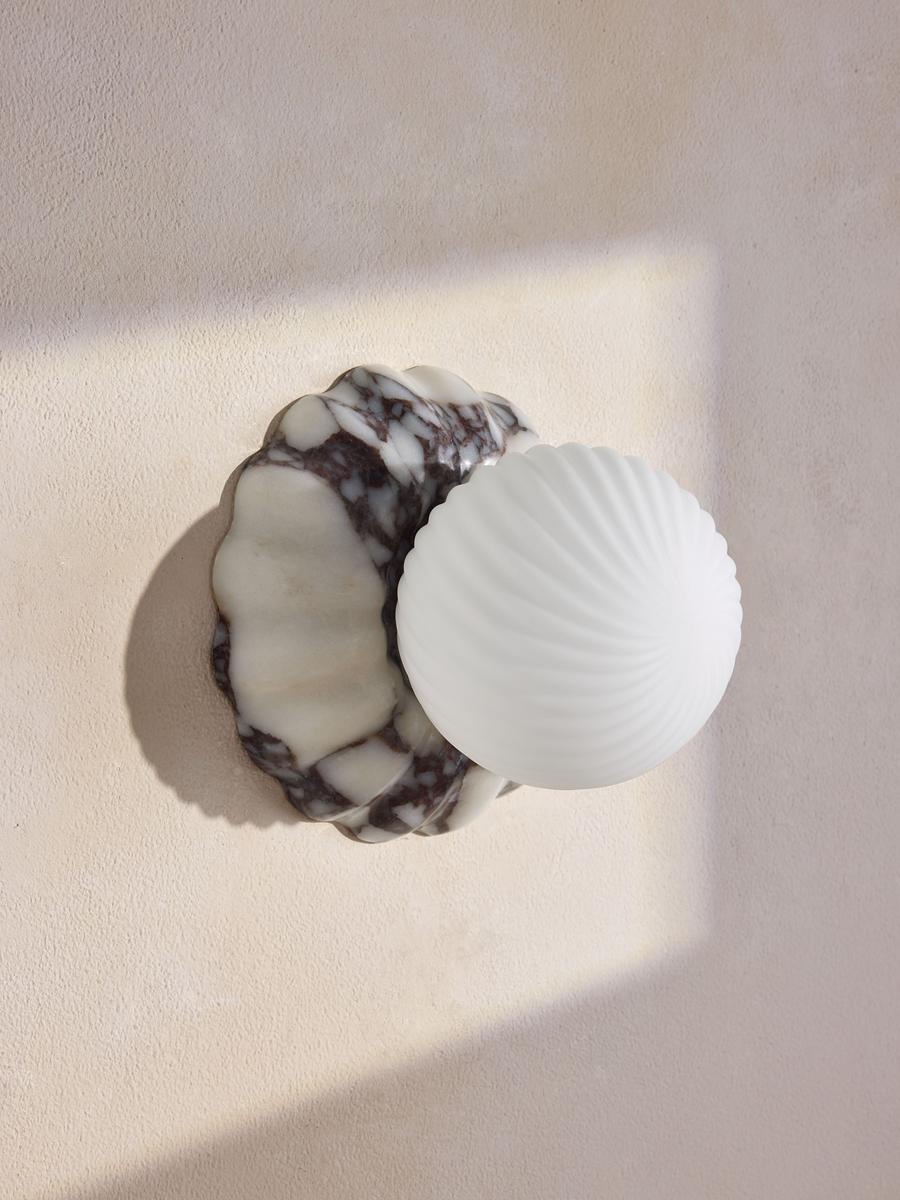 Floria Wall Light, Calacatta Viola Marble, IP44, UK | Soho Home Ltd