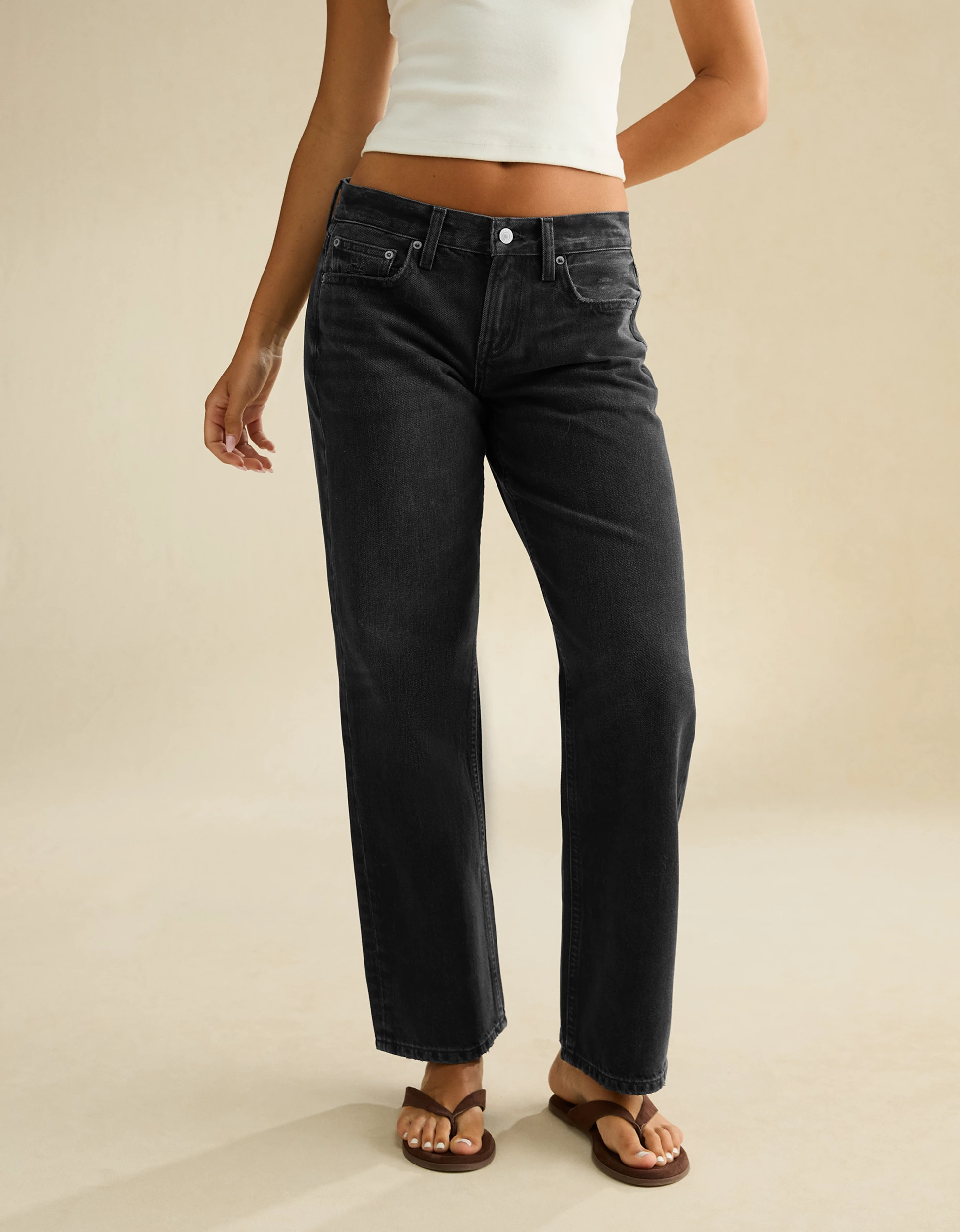 AE Low-Rise Classic Straight Jean | American Eagle Outfitters (US & CA)