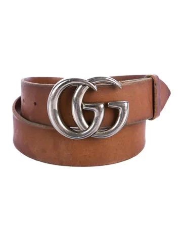 Gucci Leather Running G Buckle Belt | The Real Real, Inc.