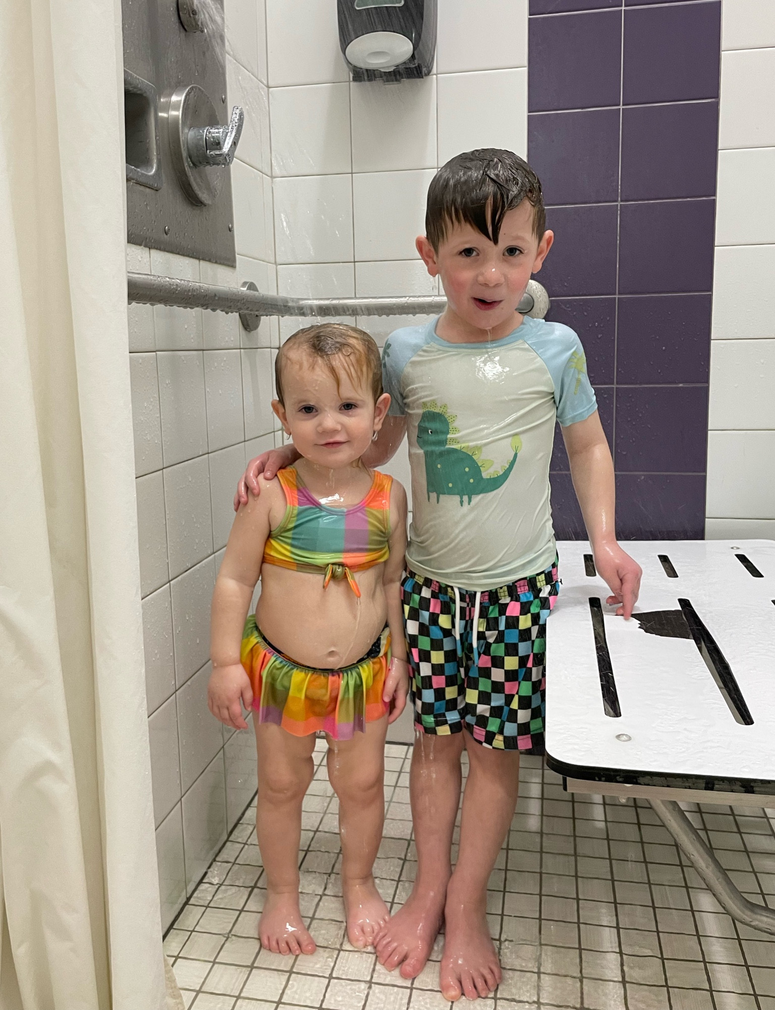 Brecken and Finley’s swimsuits