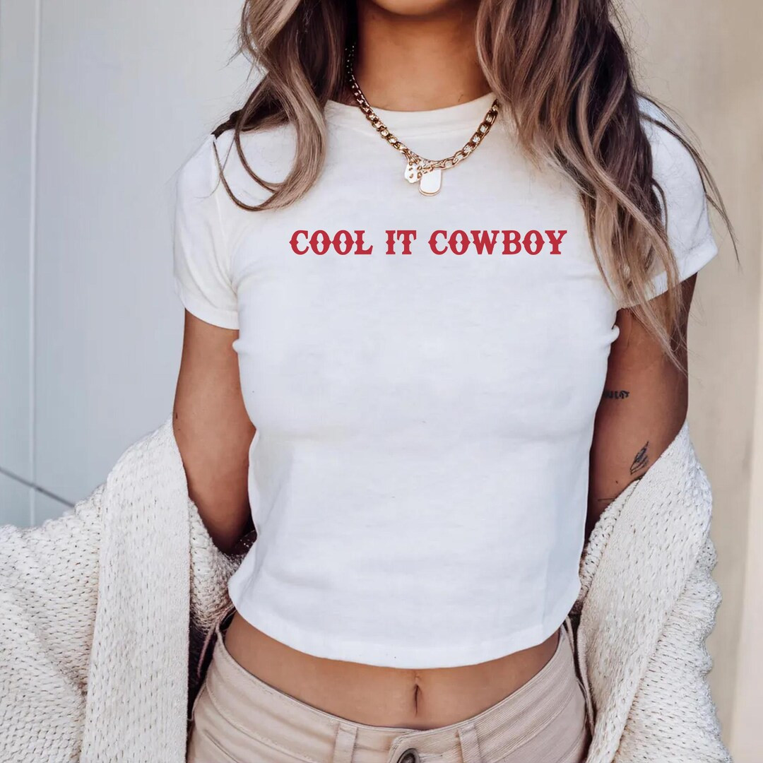 Cool It Cowboy Baby Tee, 4th of July Tank Top, Cowgirl Y2K 90s Country Shirt, Western Independenc... | Etsy (US)