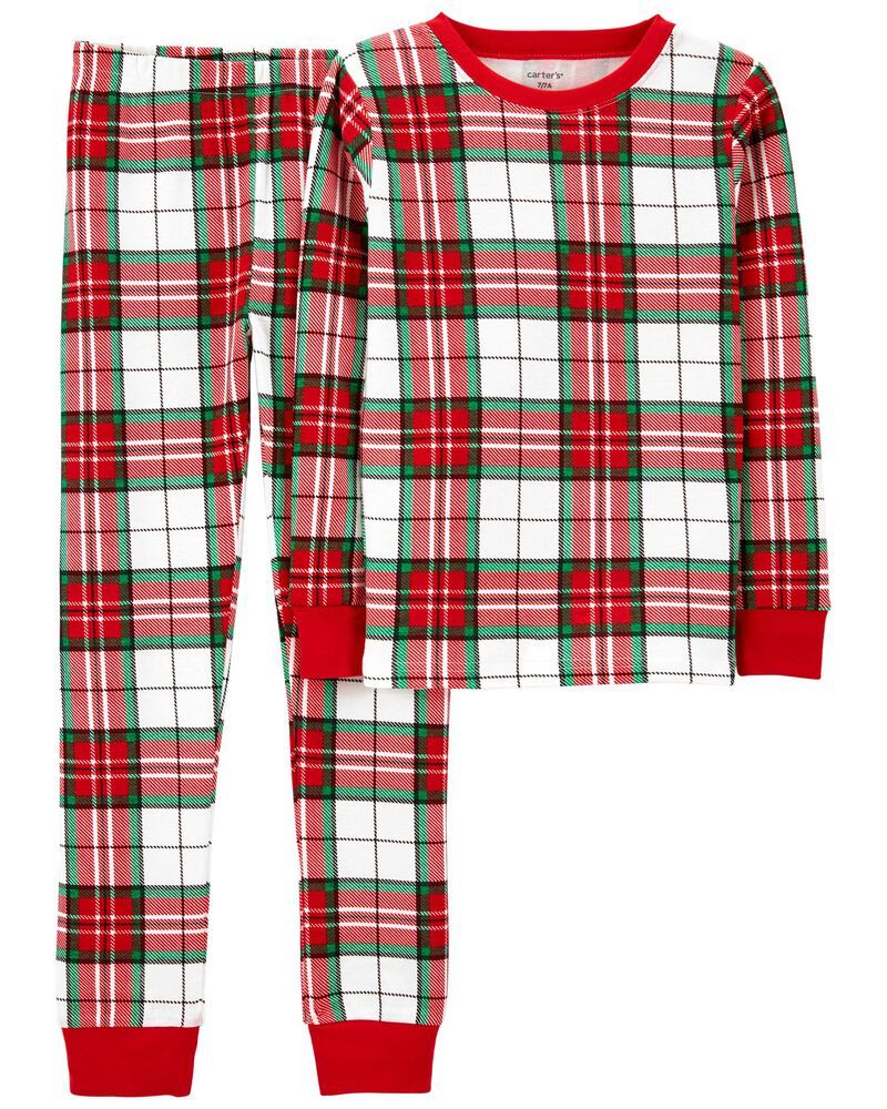 2-Piece Plaid 100% Snug Fit Cotton PJs | Carter's