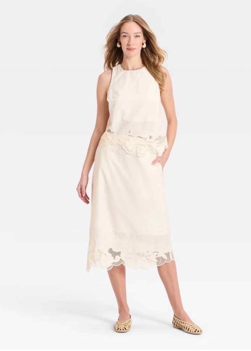 The embroidery and lace inset on this top and skirt is 💯 Such a cute set!! Target ￼

#LTKgrwm #LTKOver40 #LTKTravel
