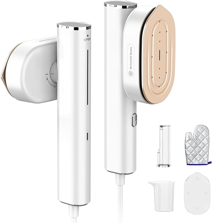 Portable Steamer For Clothes Travel Mini Steamer and Iron Fast 10s Heat-Up, Horizontal and Vertic... | Amazon (US)