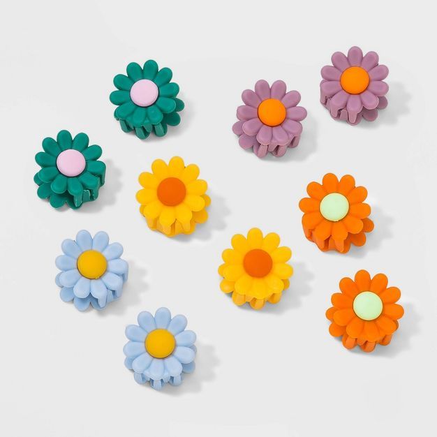 Daisy Claw Hair Clip Set 10pc - Wild Fable™ | Target