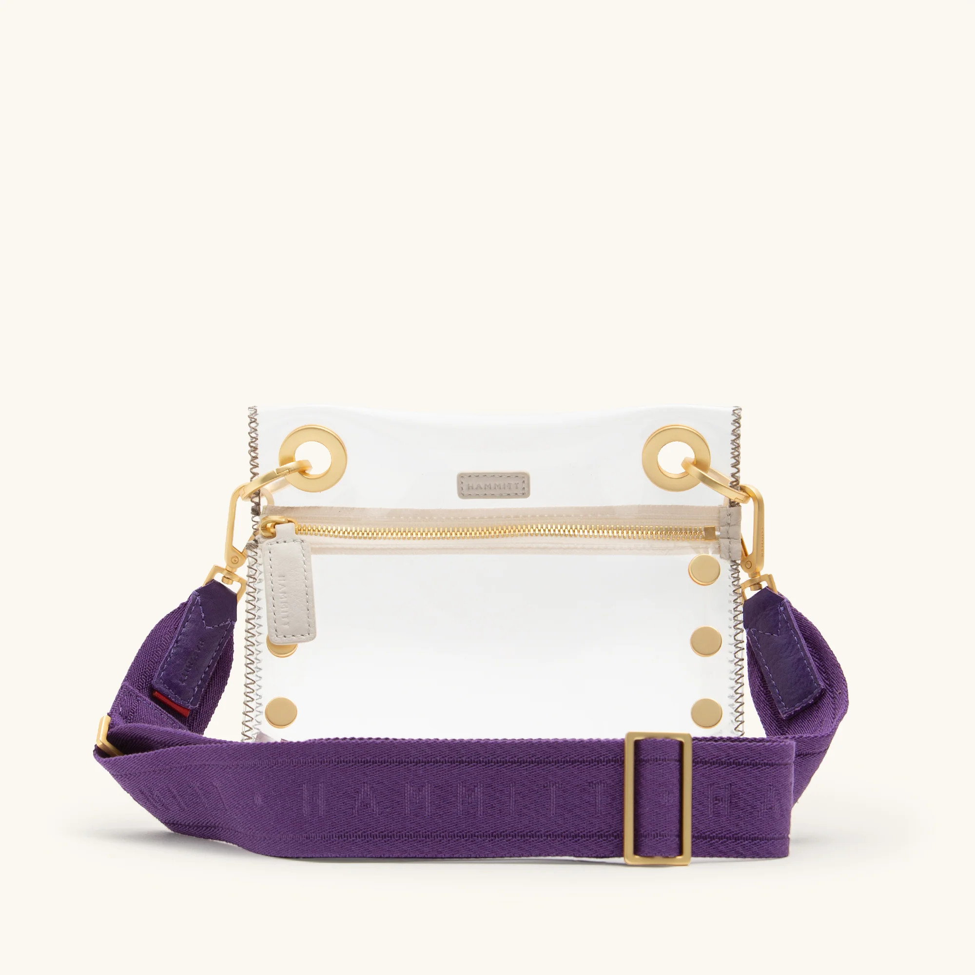 Webbing Crossbody Strap | Game Day Purple/Brushed Gold 840220522261 | Hammitt (US)