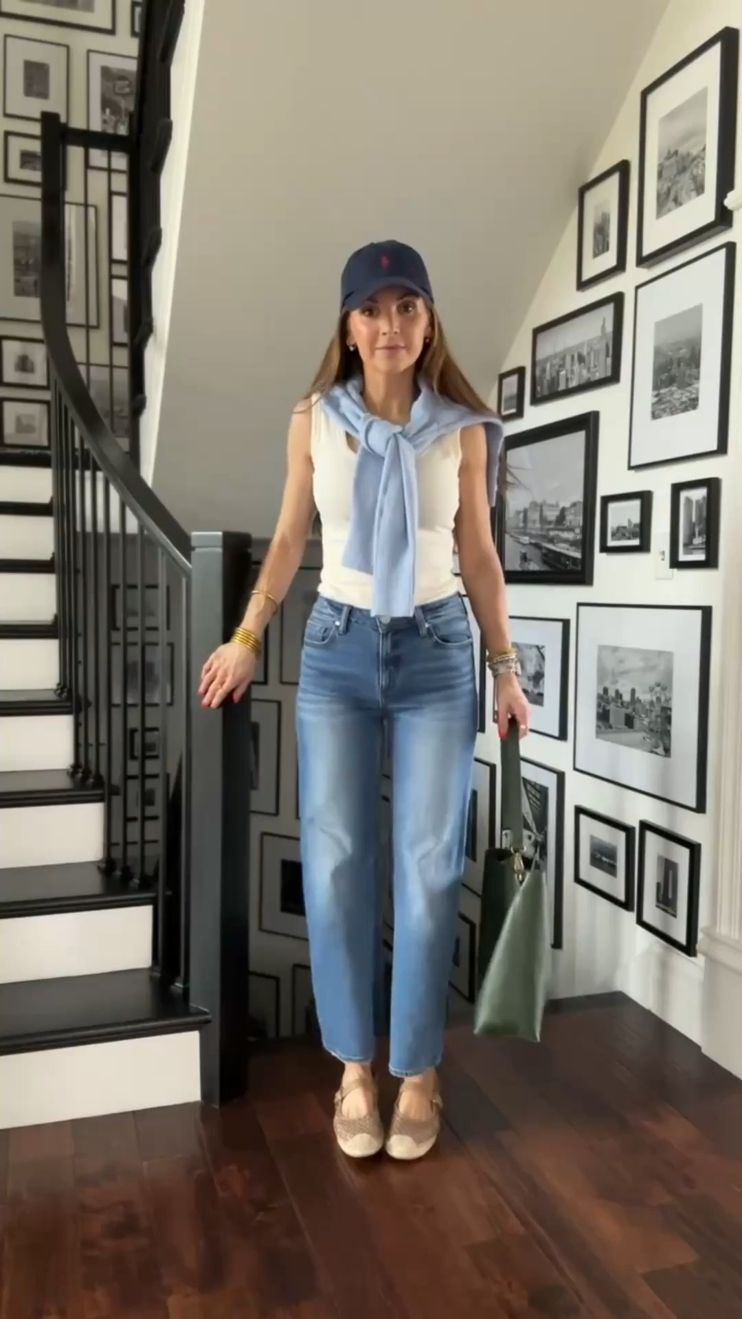 Styling some of my tried and true items for spring! Love adding the sweater for an additional detail and pop of color, plus spring weather in the Midwest is all over the place! 
@onequince @amazon @samedelman