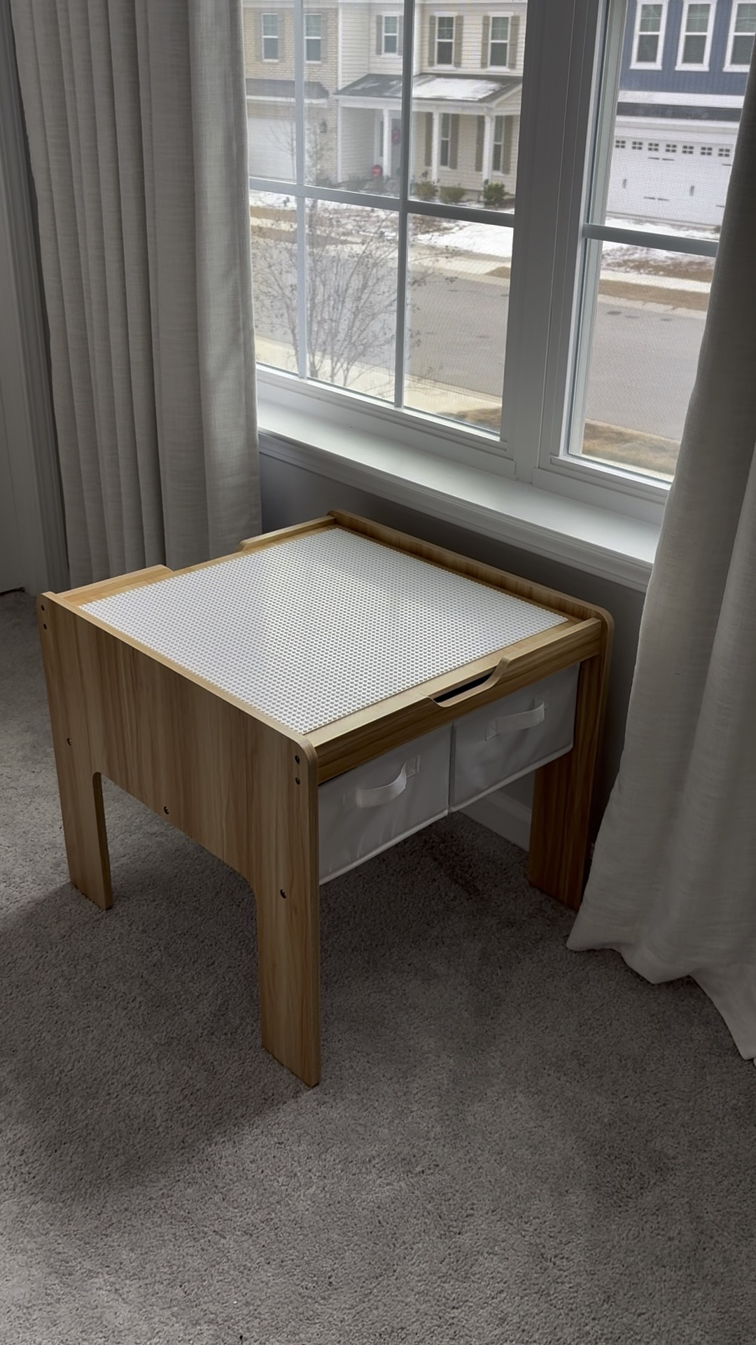 Our favorite way to store legos! Aesthetic and works perfectly for coloring/other activities when you turn the top over! 

#LTKHome #LTKFamily #LTKKids