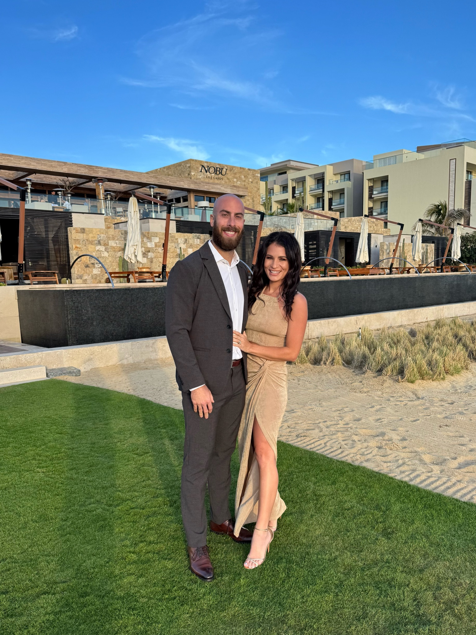 this gold dress is less than $100! My dress is the perfect wedding guest dress! I ordered off amazon and it arrived so fast. It's from petal and pup but gotta love when our fav brands end up on amazon. 

The blue dress I wore is a constant dress I borrow from my sister it always sells out! I linked dresses by same brand as well that look similar. 

#LTKWedding #LTKTravel #LTKParties