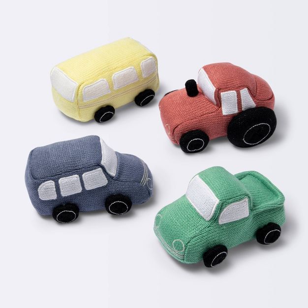 Cars and Trucks Soft Toy Set - Cloud Island™ 4pc | Target