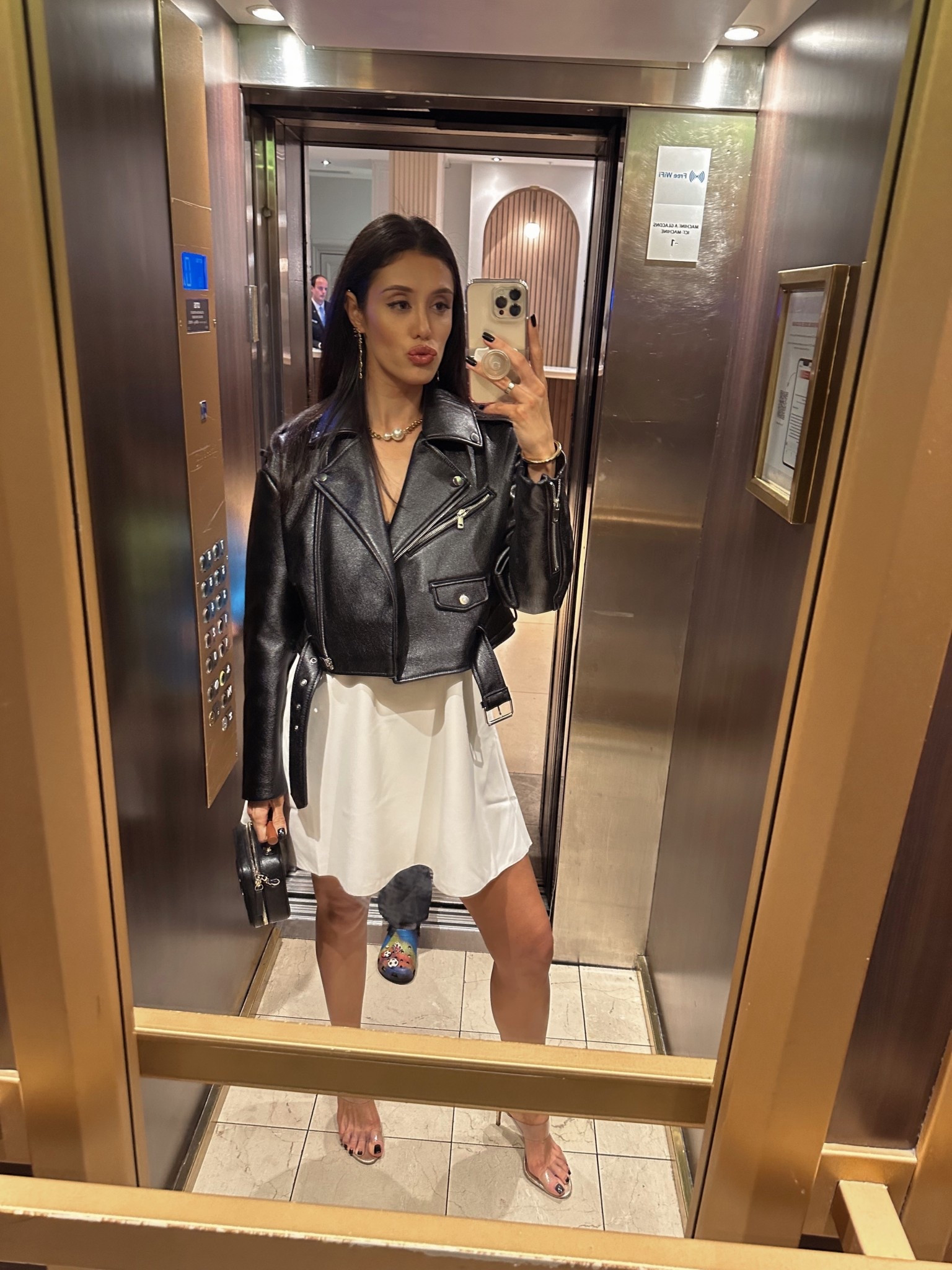 White dress

White dress outfit, white skirt outfit, clear heels, gold heals, black biker jacket, black jacket, black leather jacket, going out outfit, dinner date outfit, girls night outfit, cocktail dress, white mini dress, black and white dress, holiday dress, new years dress, New Year’s Eve dress, black and white outfitt

#LTKHoliday #LTKootd #LTKFindsUnder50