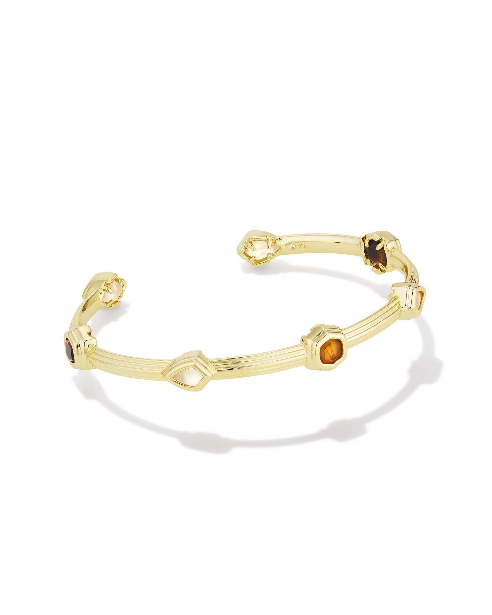 Monica Gold Cuff Bracelet in Brown Mix | Kendra Scott