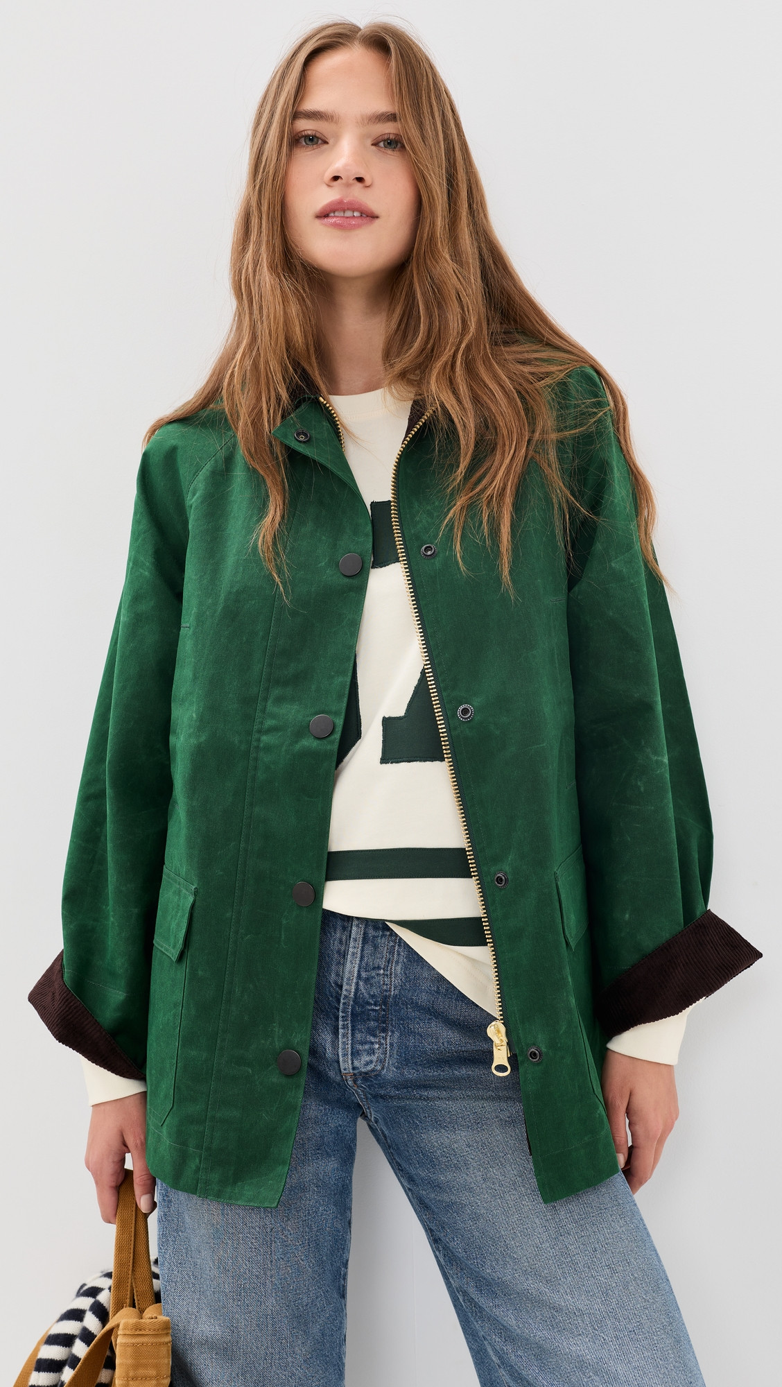 Alex Mill Chiltern Street Jacket In Waxed Cotton Green XS | Shopbop
