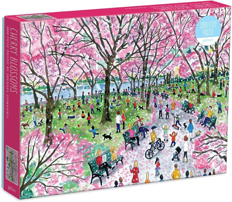 Galison Michael Storrings Cherry Blossoms 1000 Piece Puzzle from Galison - Beautifully Illustrate... | Amazon (US)