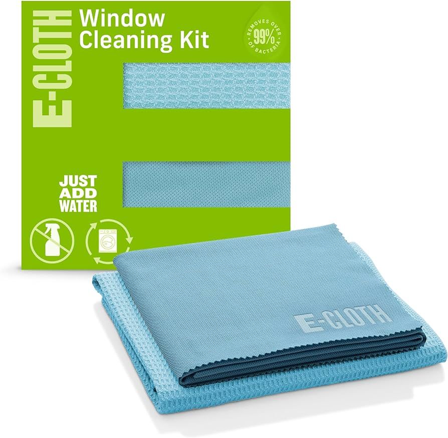 E-Cloth Window Cleaner Kit - Window and Glass Cleaning Cloth, Streak-Free Windows with just Water... | Amazon (US)