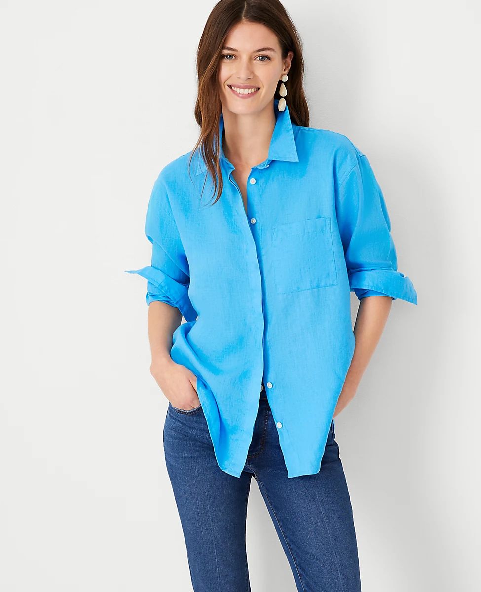 Oversized Linen Shirt | Ann Taylor (US)