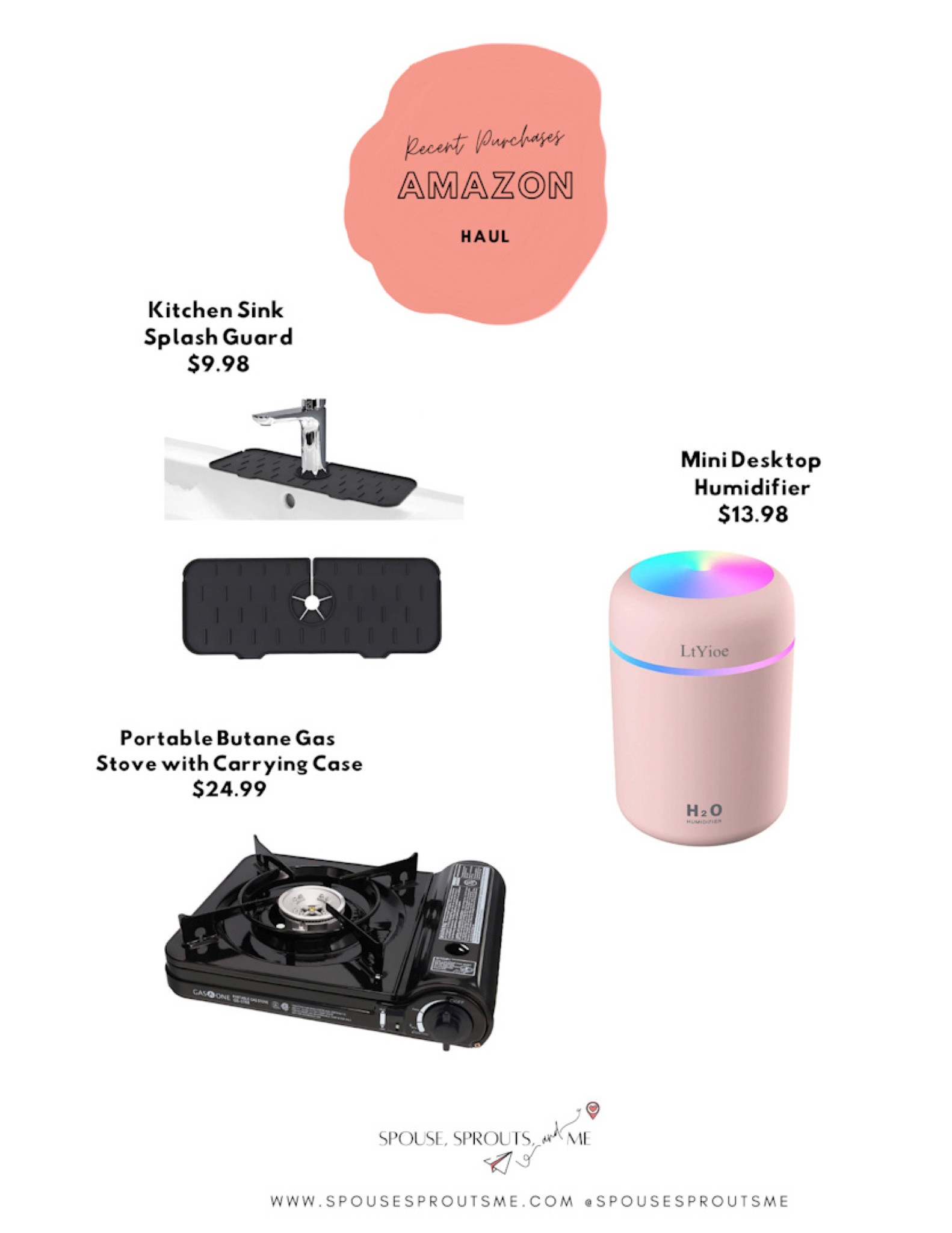 Amazon haul, Amazon kitchen, Amazon travel, portable humidifier, portable gas stove, sink splash guard

#LTKhome #LTKFind #LTKtravel