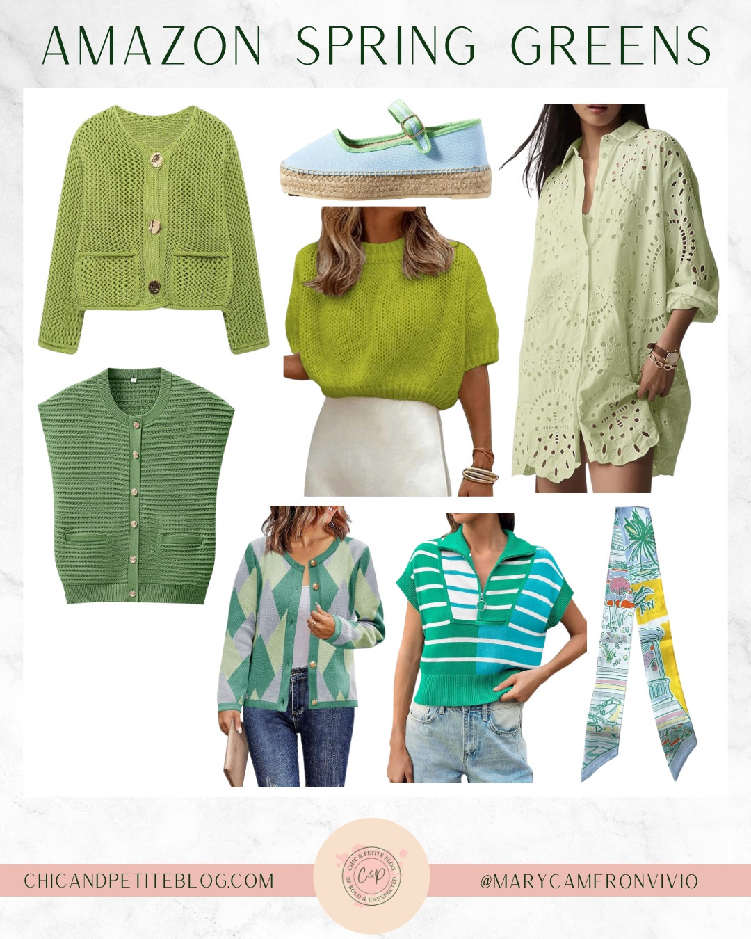 Eat Your Greens 🍀🐸🍃🐢🌱🌳🥝🥒

Amazon finds // St Patrick’s Day // spring finds // spring style // spring outfit // silk scarf // eyelet // lace // spring sweaters // sweater cardigan // espadrille // Mary Jane flats 

#LTKStyleTip #LTKFindsUnder50 #LTKFindsUnder100
