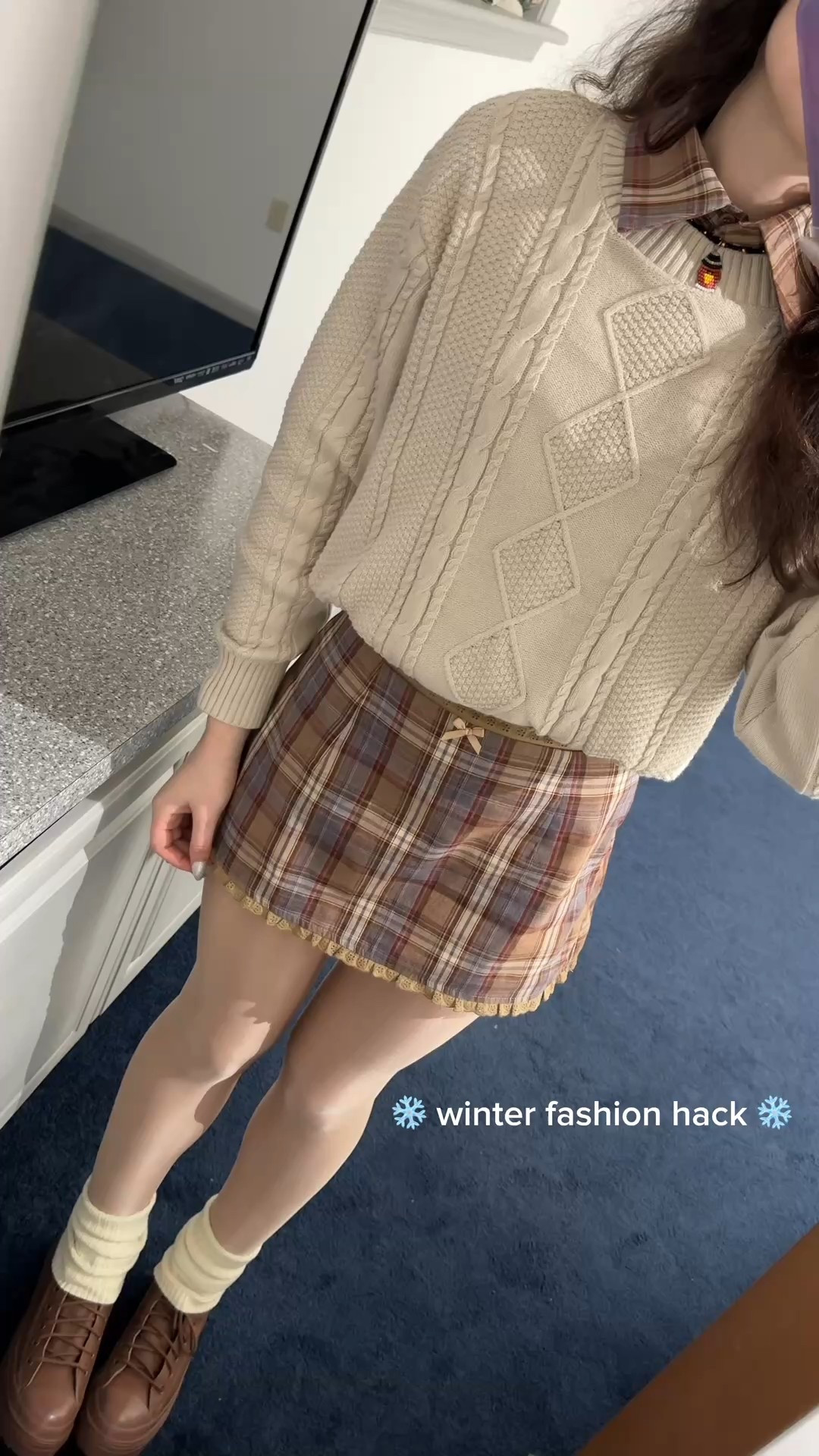 cider code: ‘WELLERMEGS15’ (15% off) one of my favorite winter/fall outfit hacks 🤎 the EASIEST way to crop any sweater/shirt! here's what I wore for #thanksgiving lol
#winterfashion
#christmasoutfits 

#LTKHoliday #LTKCyberWeek #LTKgrwm