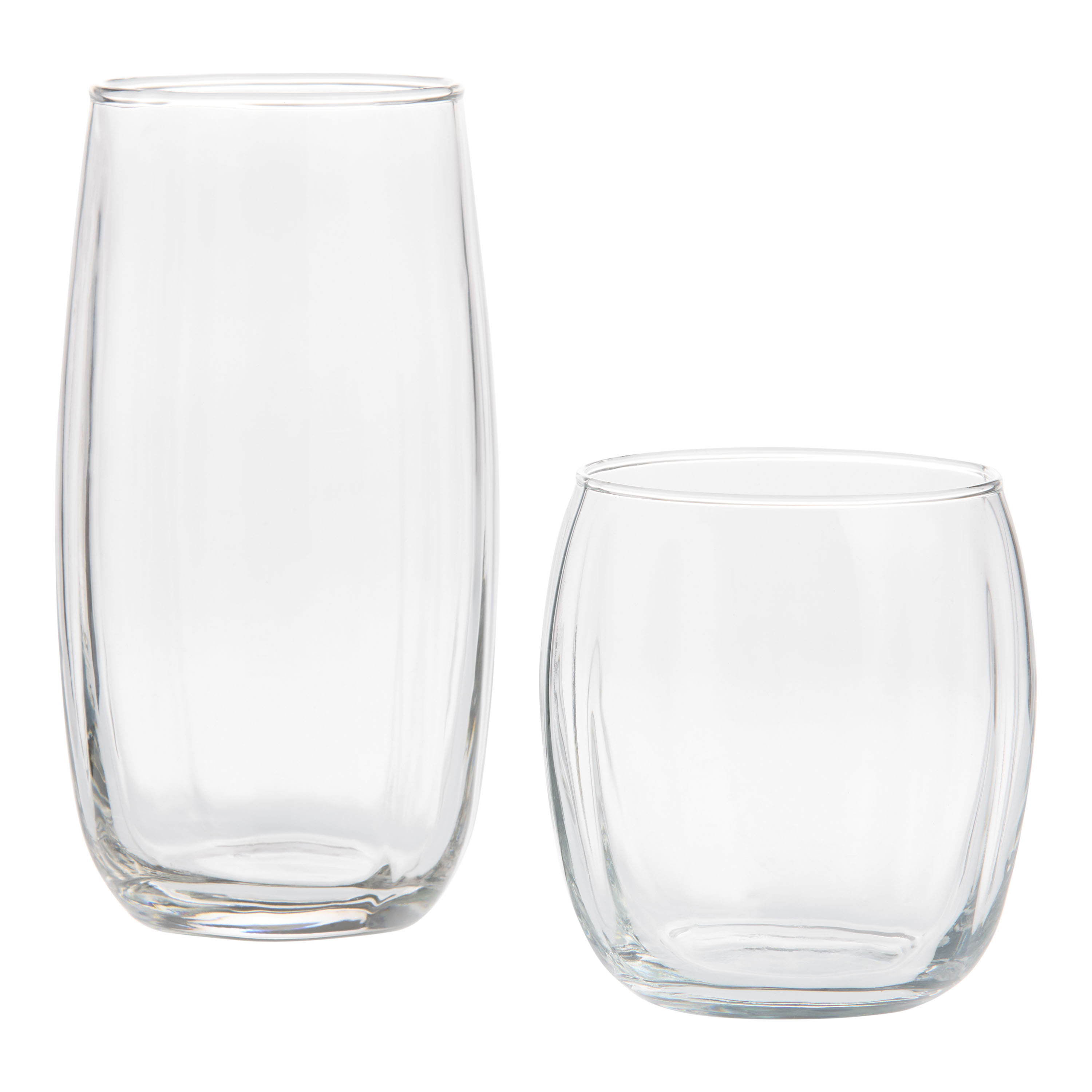 Samba Rounded Ribbed Bar Glass | World Market