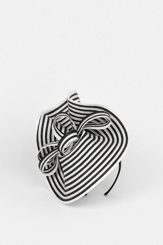 Asymmetric Spiral Trim Fascinator | Karen Millen UK + IE + DE + NL