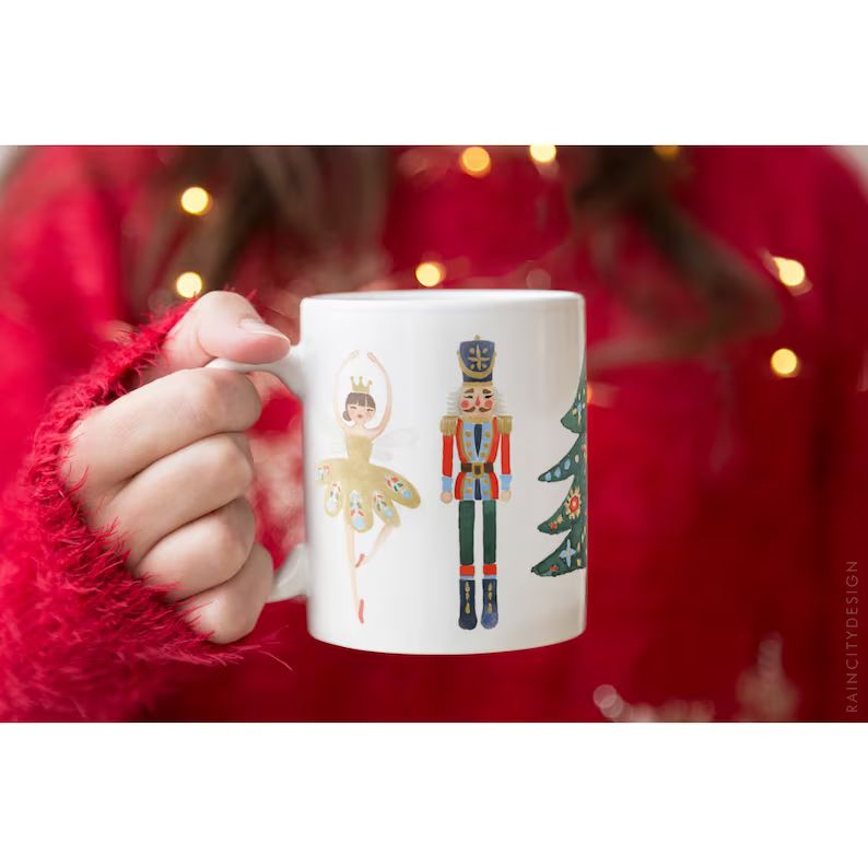 Nutcracker Ballet Mug, Nutcracker Mug, Christmas Mug, Holiday Mug, Gift, Christmas Gift, Cute Cof... | Etsy (US)
