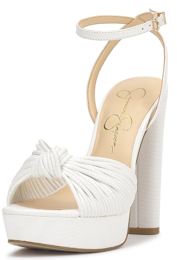 Jessica Simpson Womens Block Heel Ankle Strap | Amazon (US)