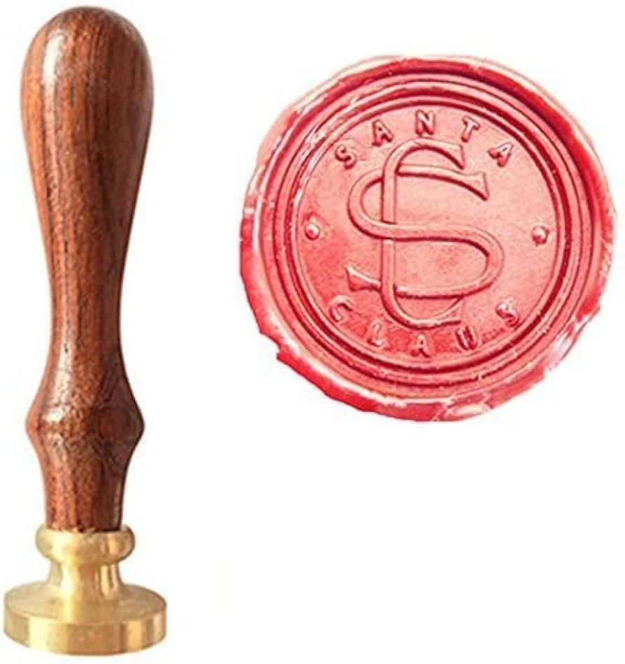 Vintage Santa Claus Monogram Wax Seal Sealing Stamp Envelope Embellishment Wedding Invitation Chr... | Amazon (US)