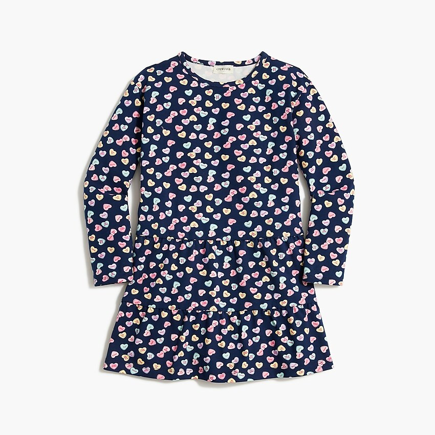 Girls' tiered sweatshirt-dress | J.Crew Factory