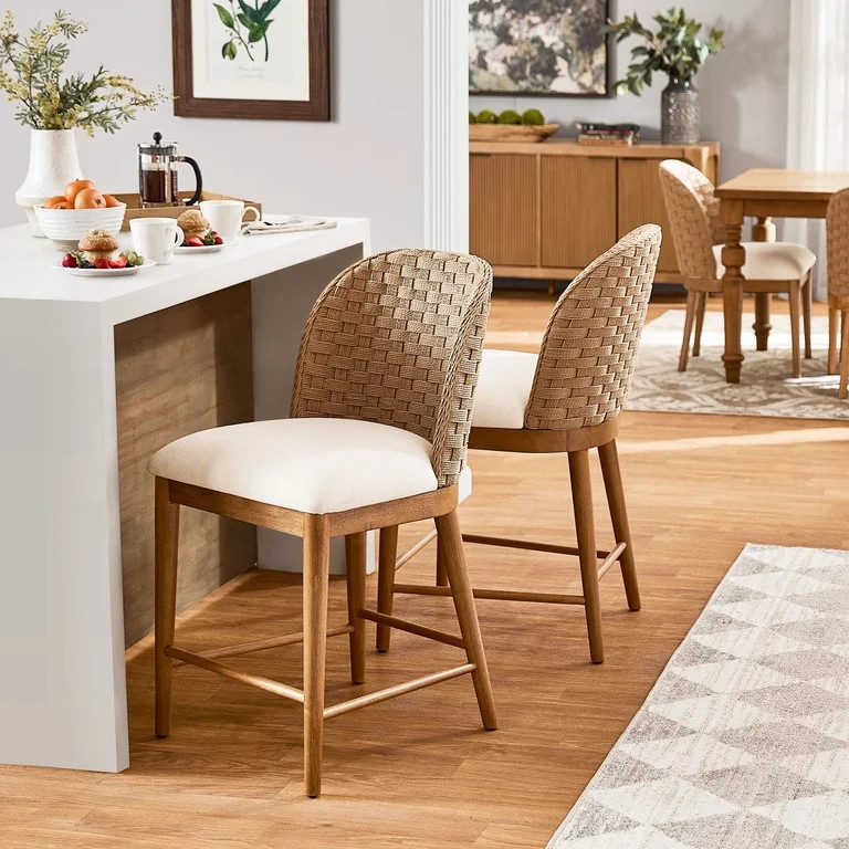 Open Box My Texas House Saylor Counter Height Barstools, Set of 2 | Walmart (US)