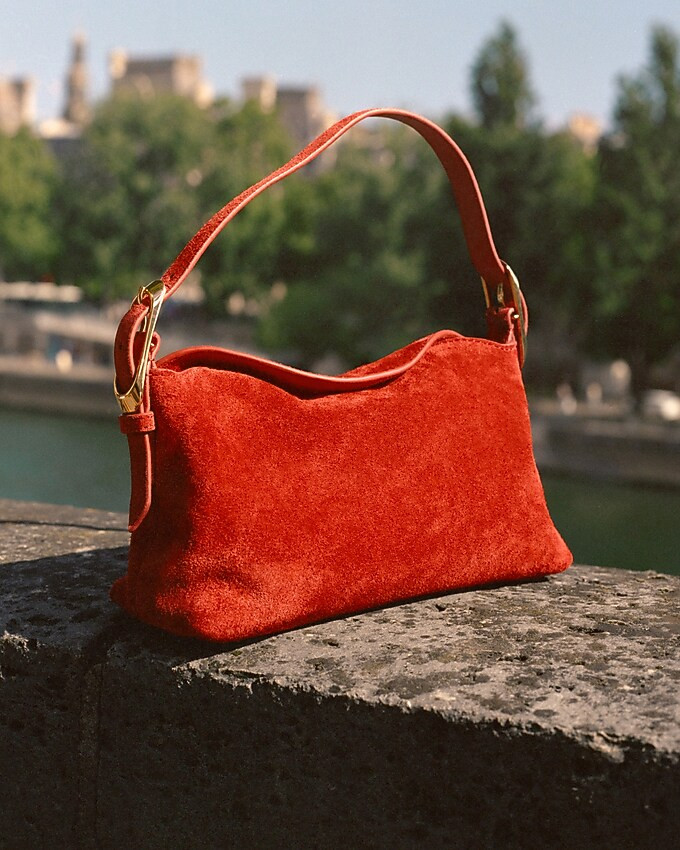 Berkeley small shoulder bag in suede | J. Crew US