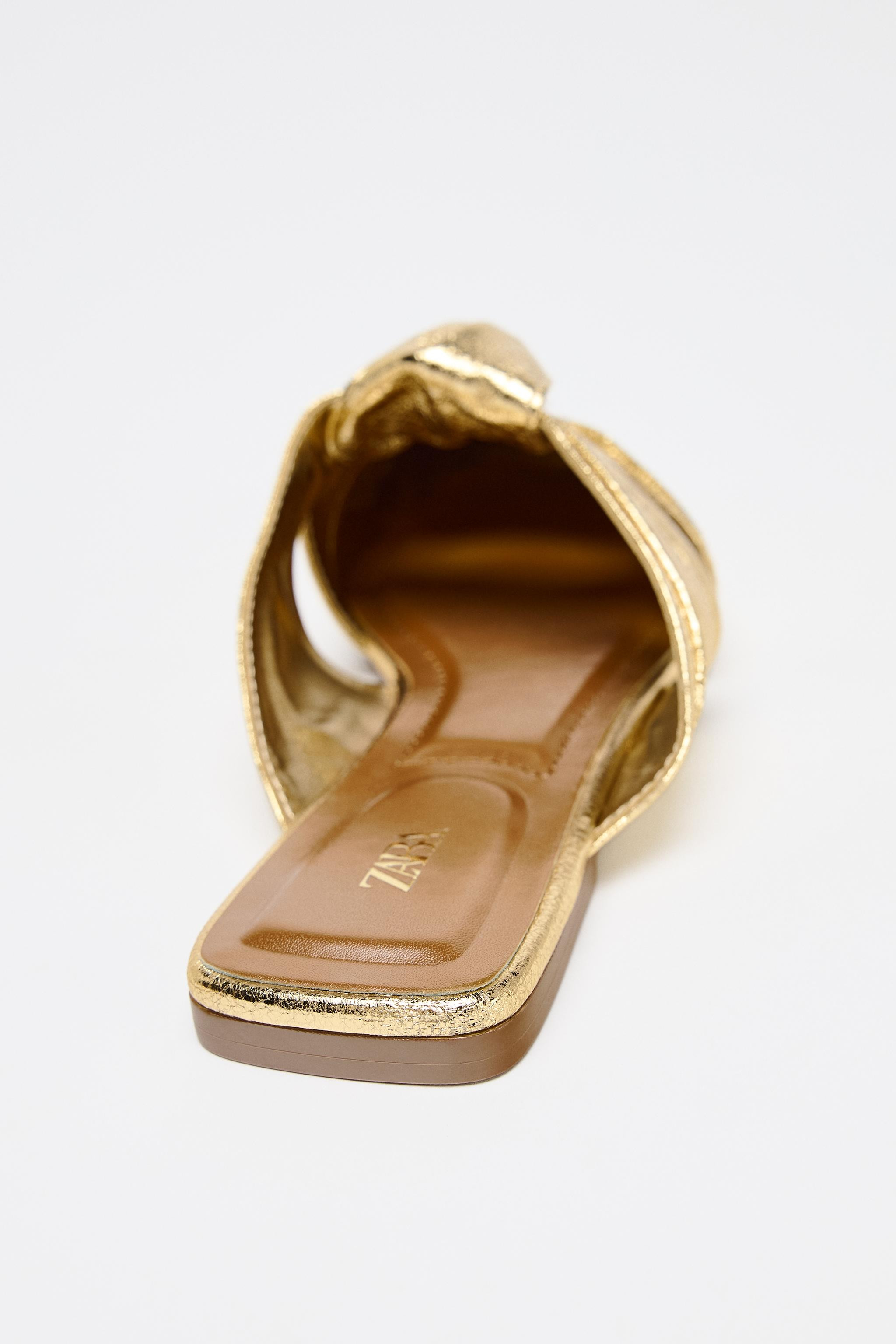 METALLIC KNOT MULE | Zara US