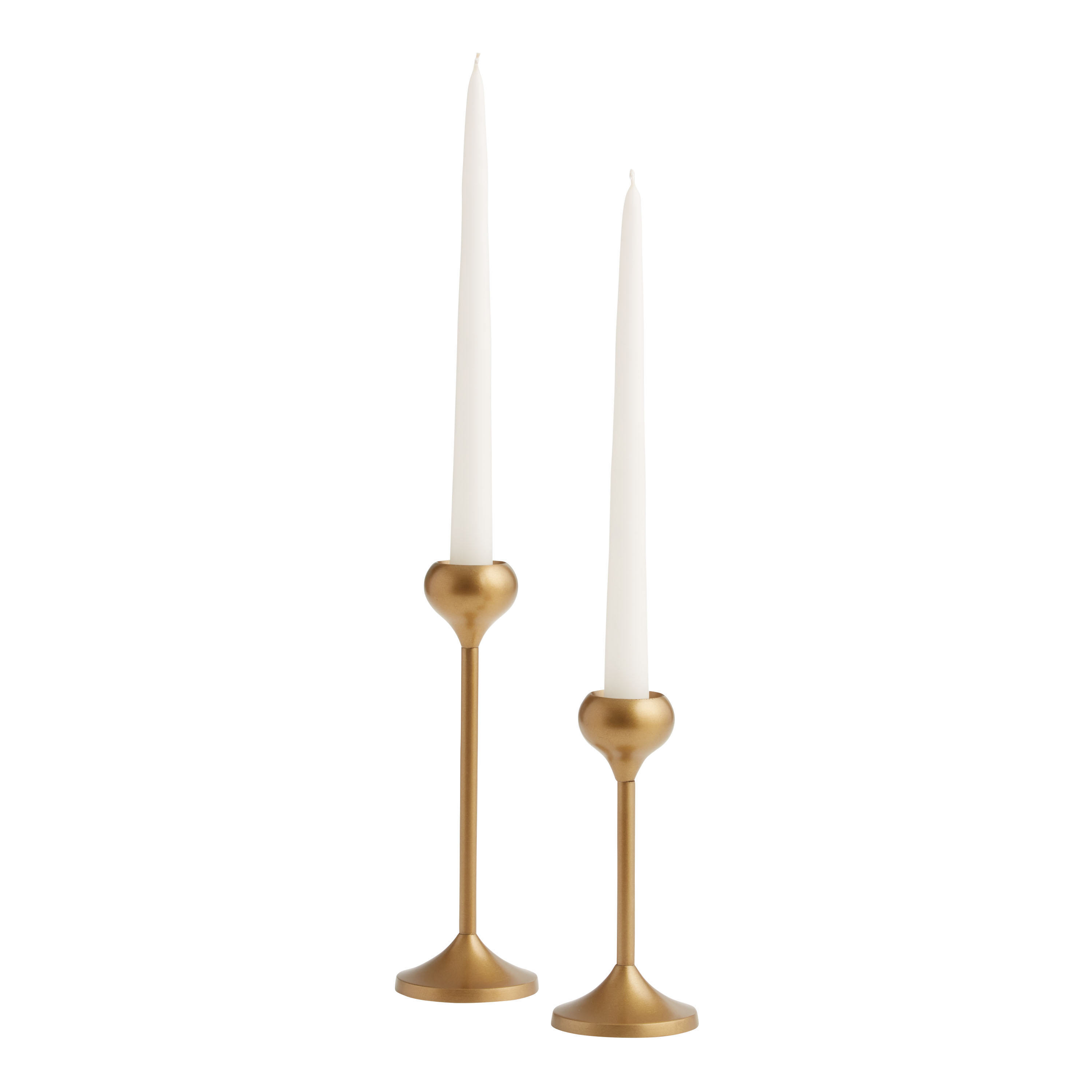 Talia Gold Taper Candle Holder | World Market