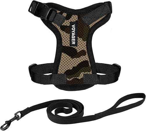 Voyager Escape-Proof Step-in Lock Cat Harness & 5ft Neoprene-Handle Leash Set All-Weather Mesh wi... | Amazon (US)